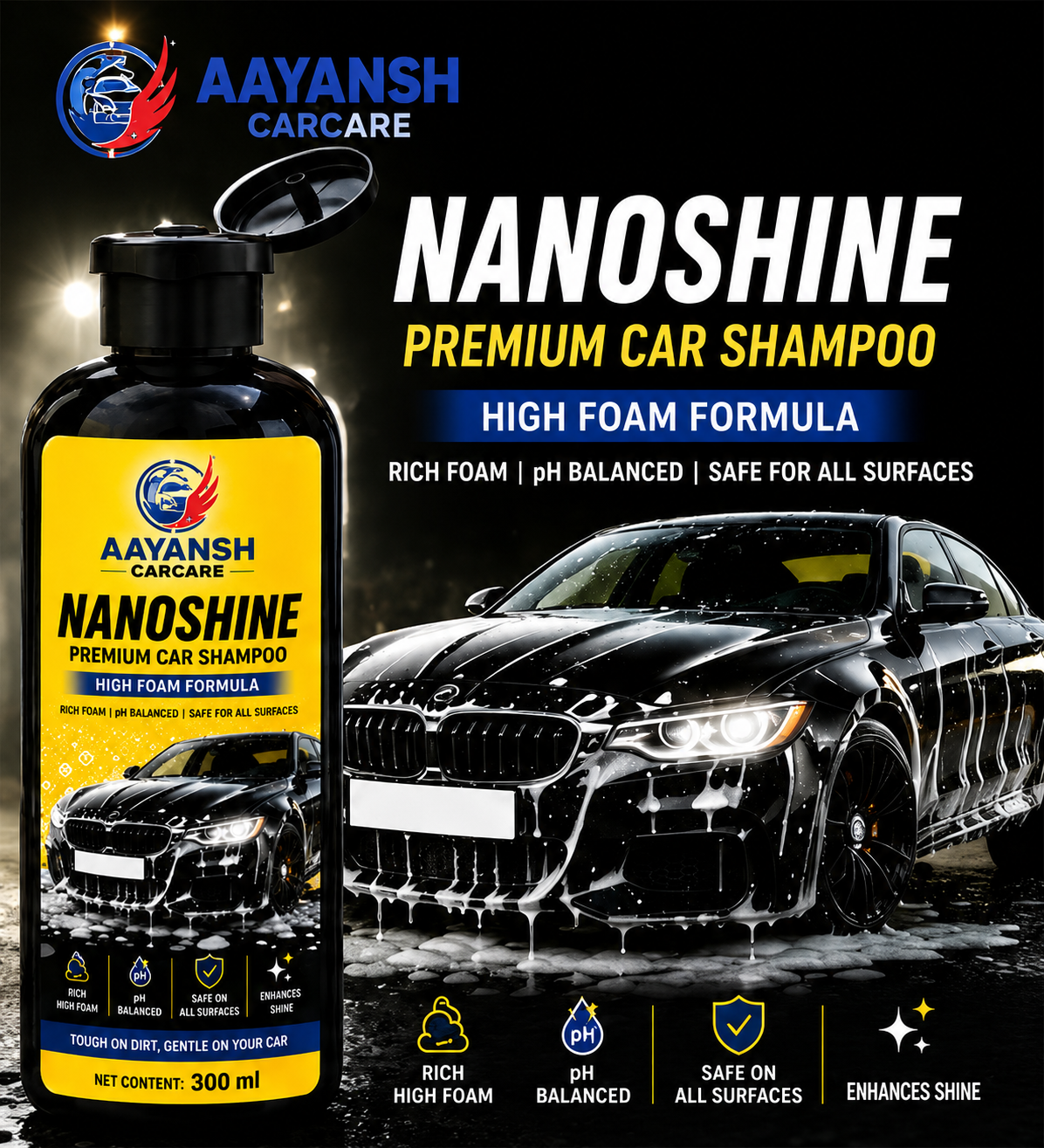 Nanoshine Shampoo (Nanotech Protection for Showroom Shine)
