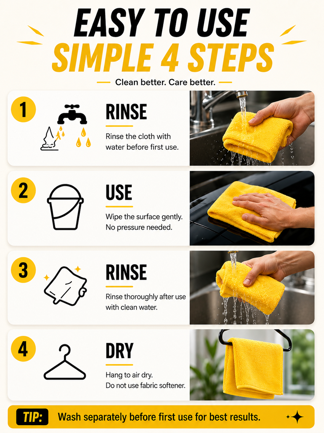 Aayansh Carcare Premium Microfiber Cloth