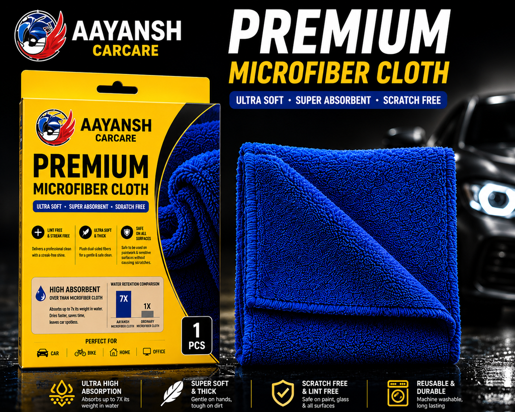 Aayansh Carcare Premium Microfiber Cloth