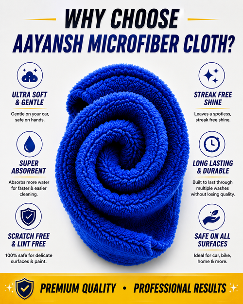Aayansh Carcare Premium Microfiber Cloth