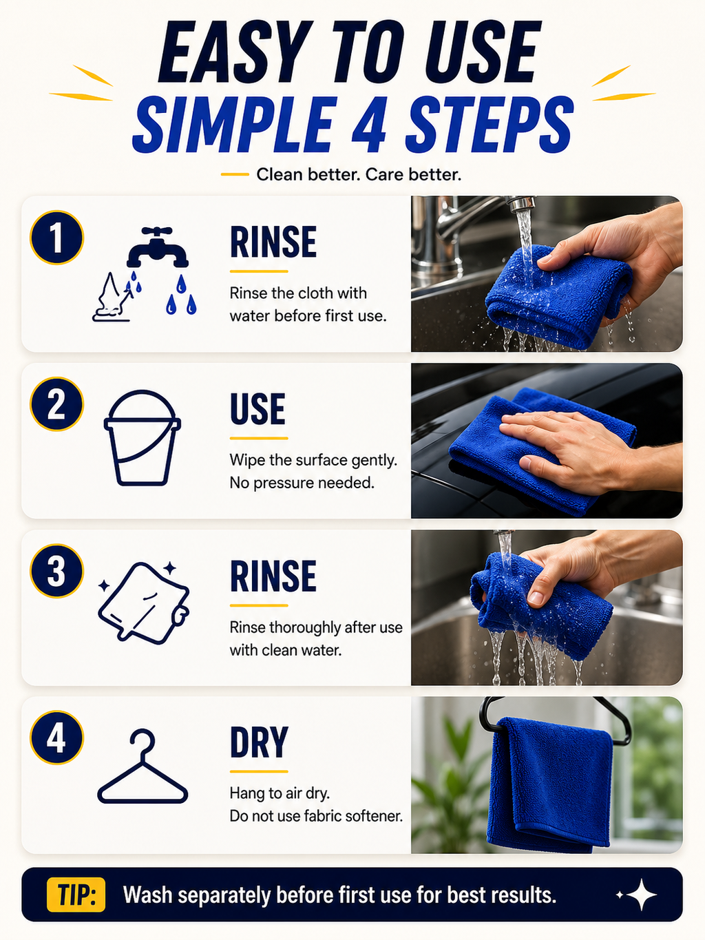 Aayansh Carcare Premium Microfiber Cloth