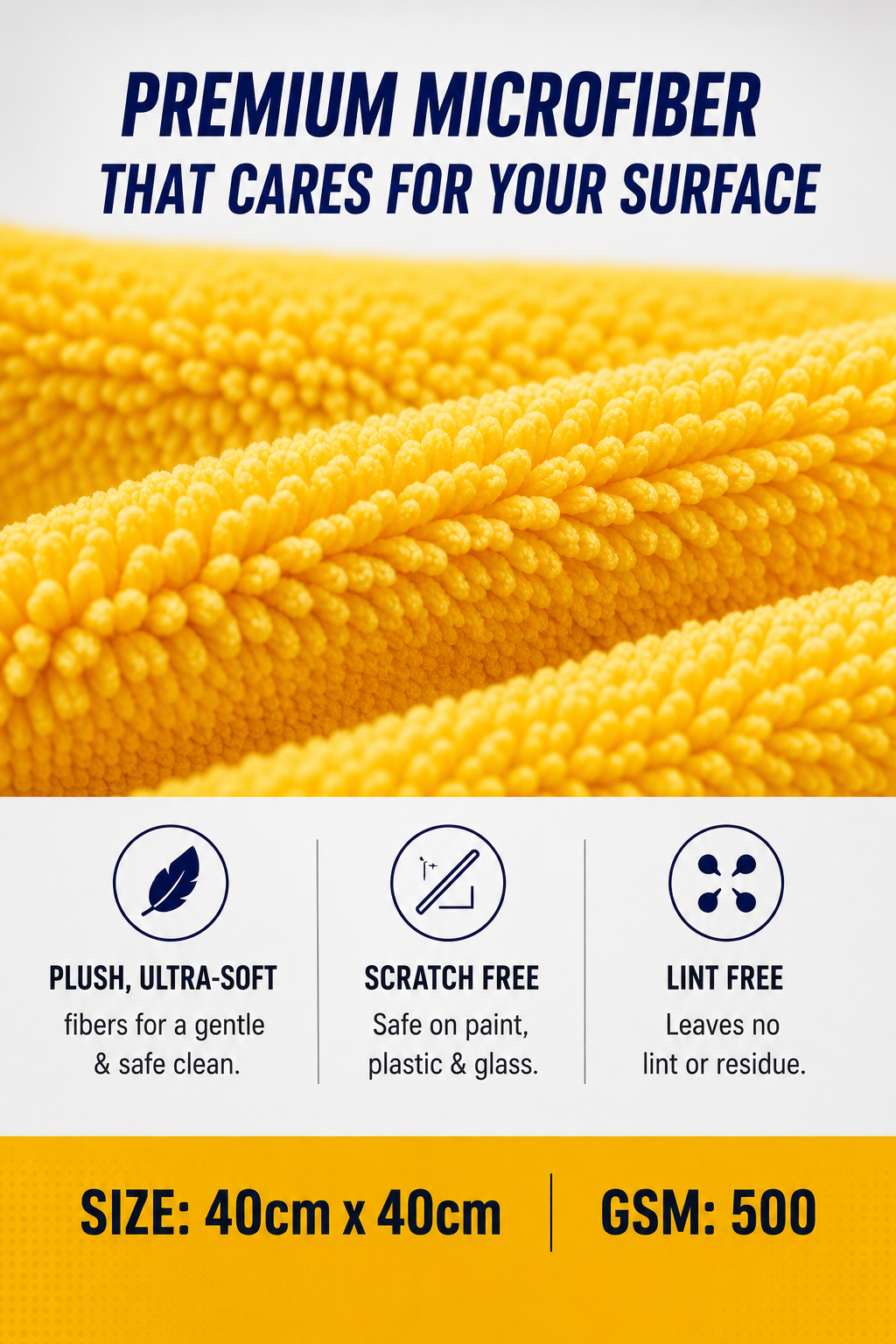Aayansh Carcare Premium Microfiber Cloth
